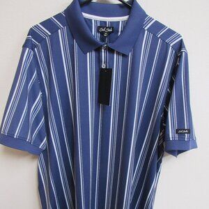 NWT Bad Birdie Ridge Golf Polo Shirt Winning Streak Cobalt